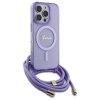 Guess GUHMP16LHCTSGNSU iPhone 16 Pro     6.3 fioletowy/purple hardcase Crossbody Cord Script MagSafe